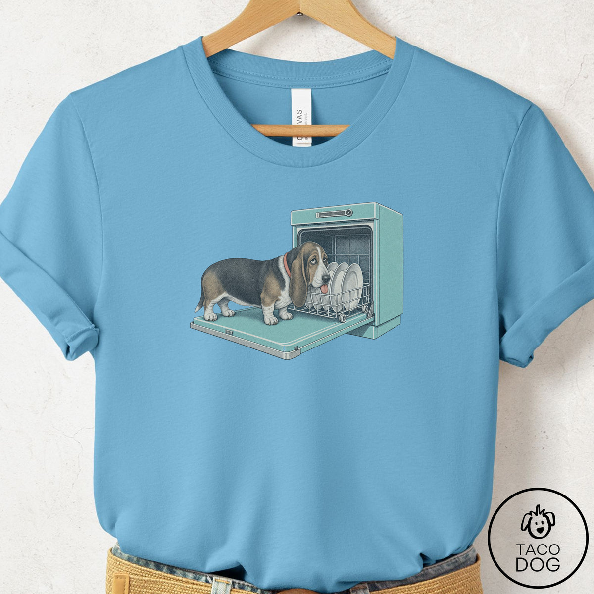 Basset Hound Lower Rack T-Shirt