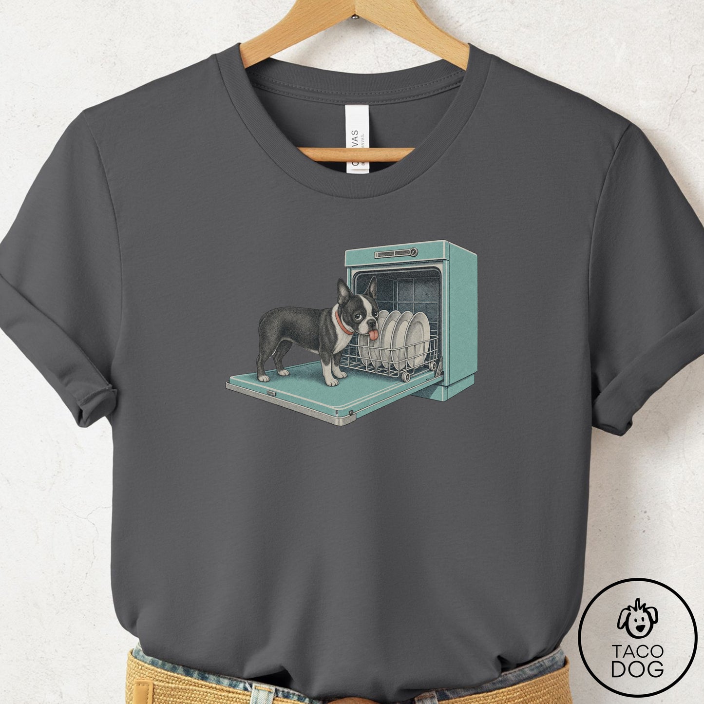 Boston Terrier Lower Rack T-Shirt