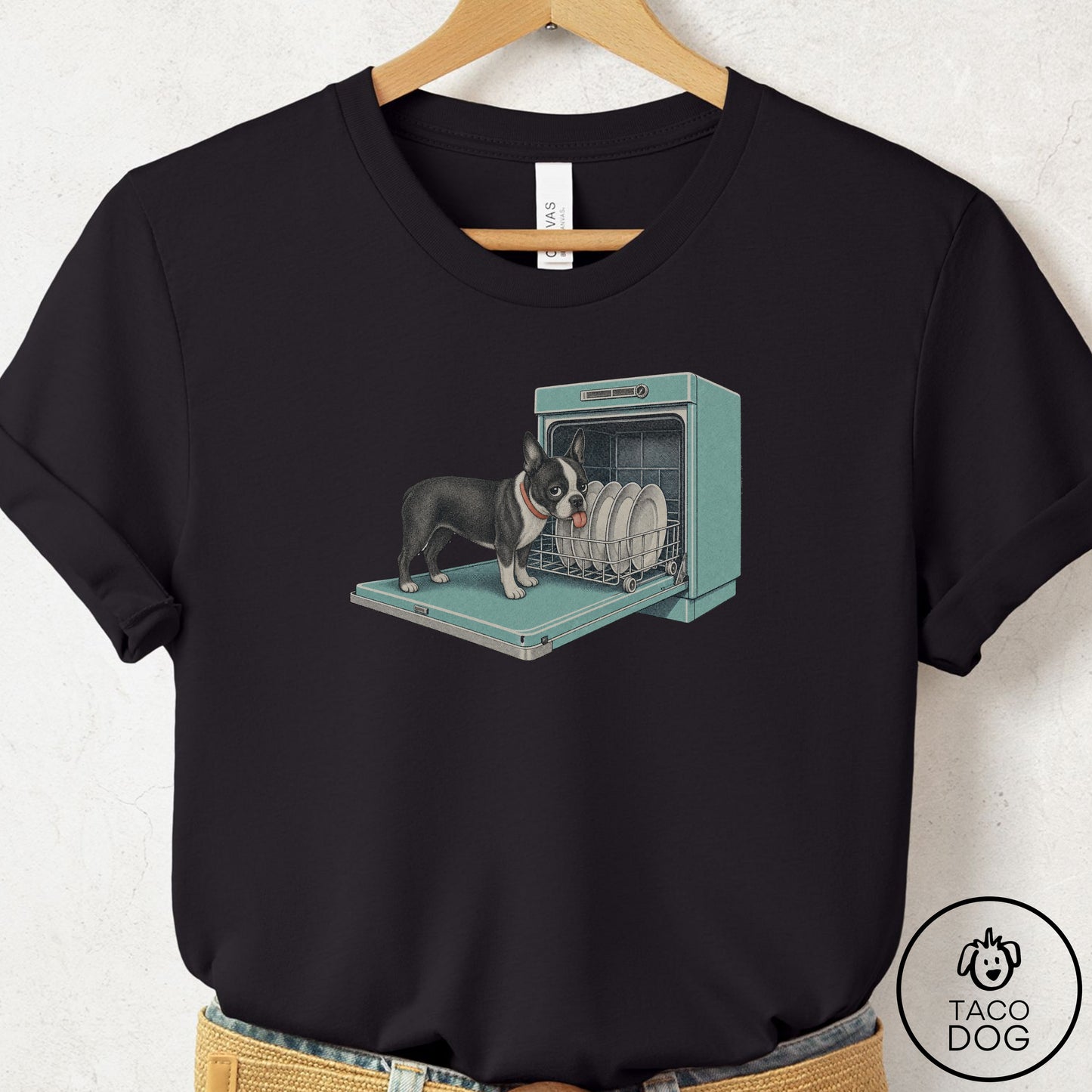 Boston Terrier Lower Rack T-Shirt