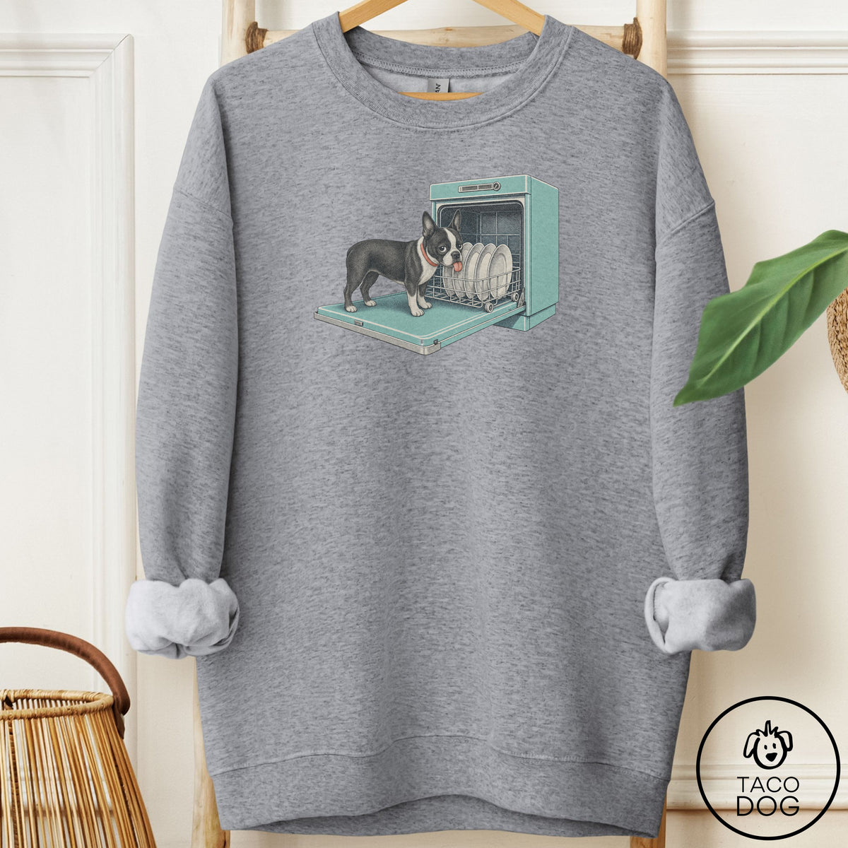 Boston Terrier Lower Rack Sweatshirt
