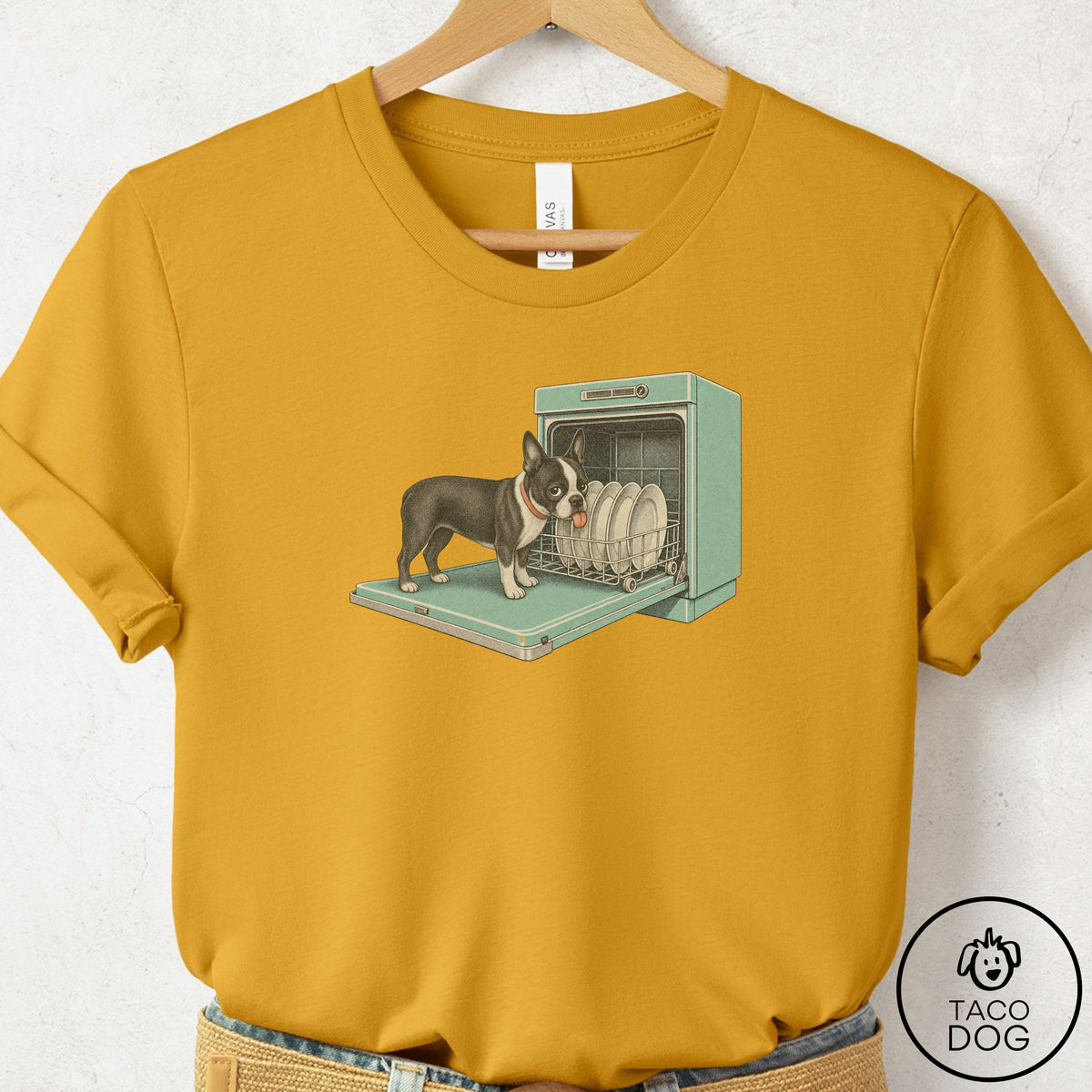Boston Terrier Lower Rack T-Shirt