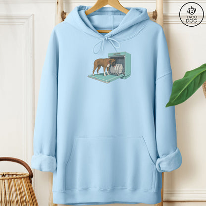 Boxer Lower Rack Hoodie Light Blue Taco-Dog