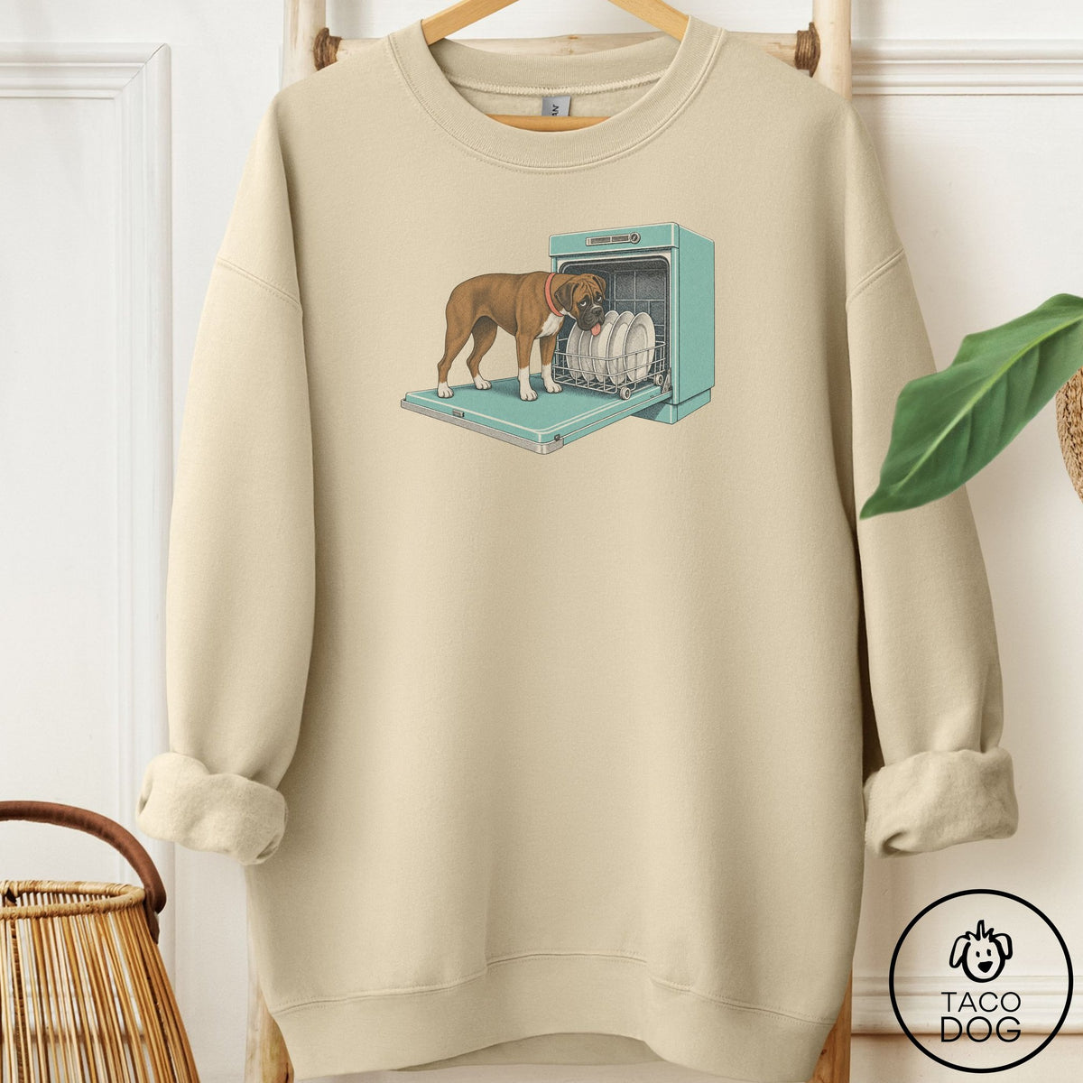 Boxer Lower Rack Sweatshirt Sand Taco-Dog
