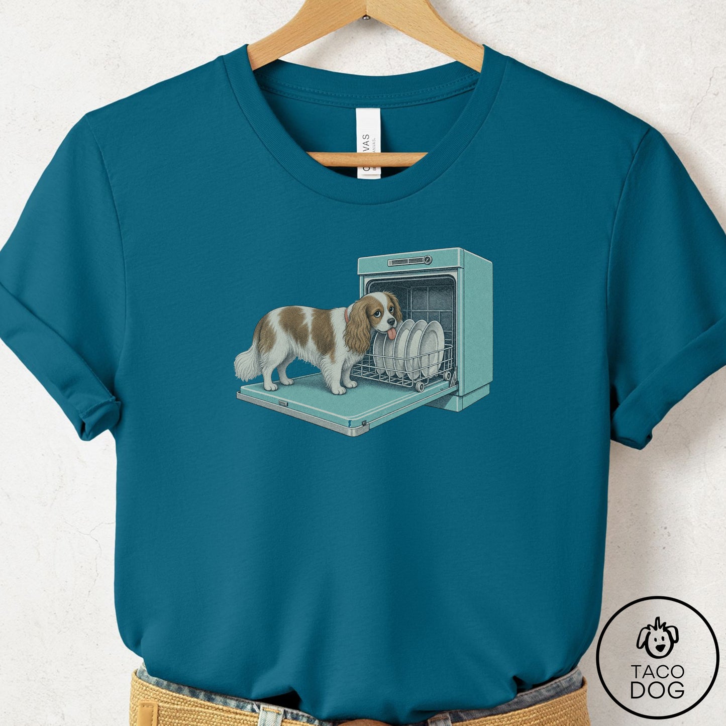 Cavalier King Charles Spaniel Lower Rack T-Shirt