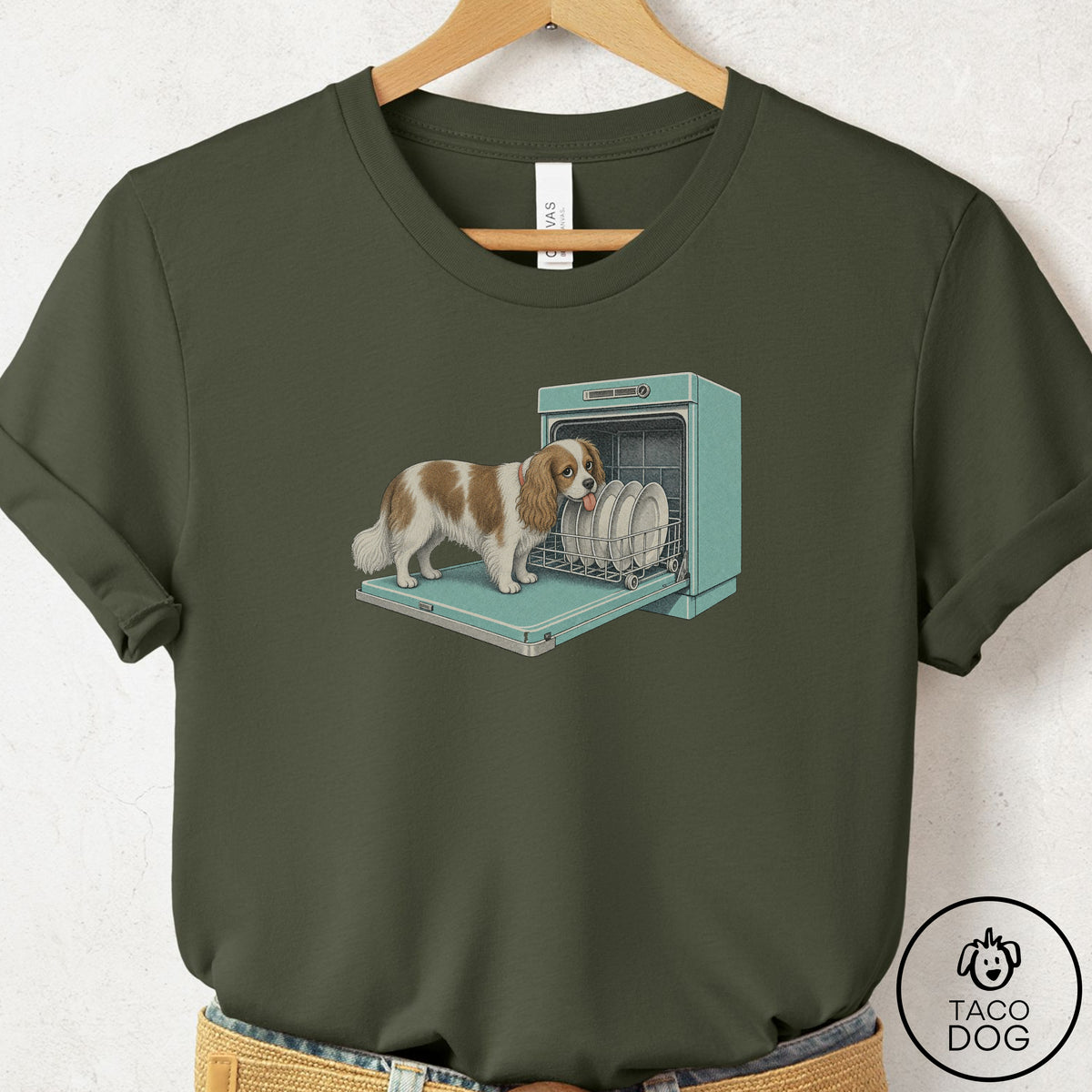 Cavalier King Charles Spaniel Lower Rack T-Shirt