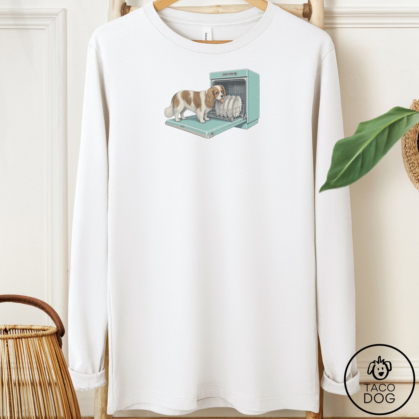 Cavalier King Charles Spaniel Lower Rack Long Sleeve Tee