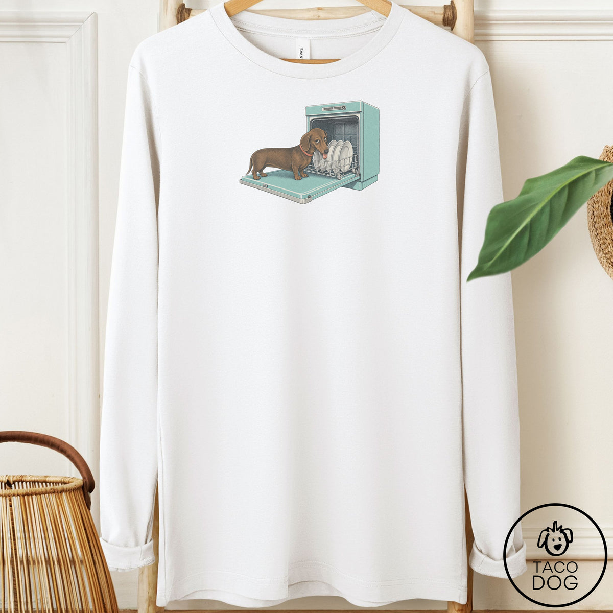 Dachshund Lower Rack Long Sleeve Tee