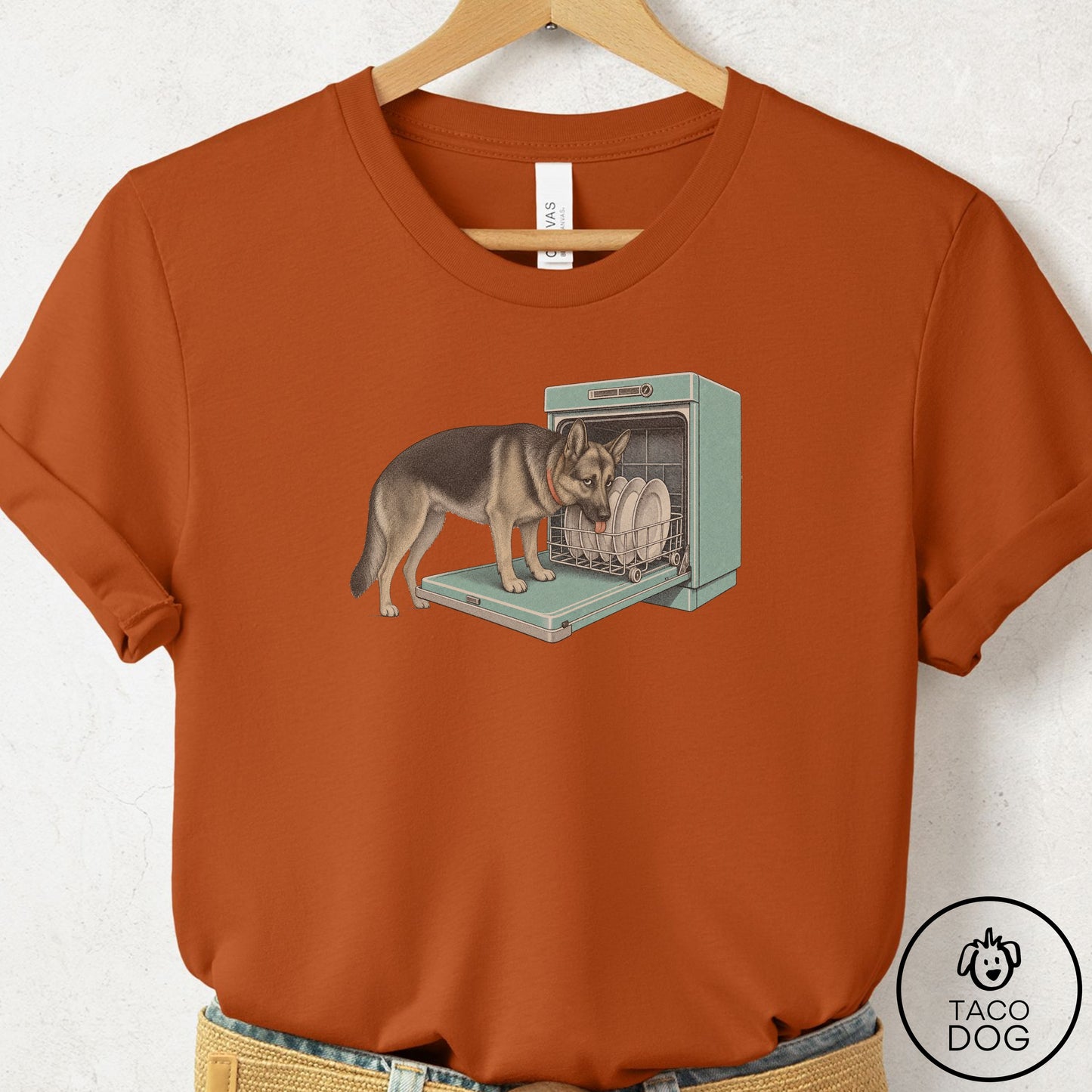 German Shepherd Lower Rack T-Shirt