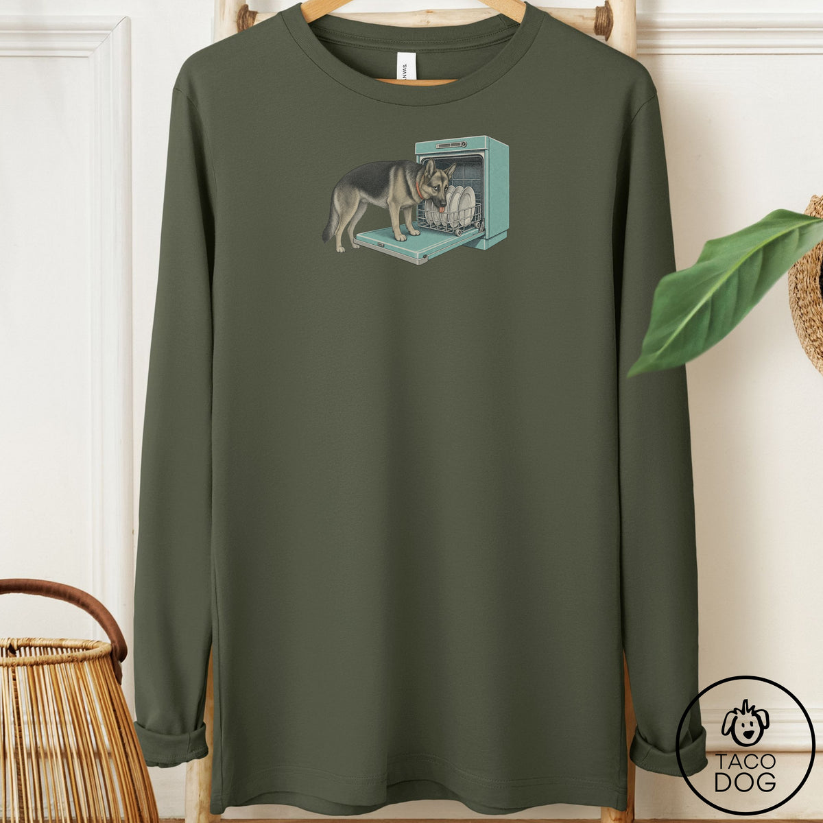 German Shepherd Lower Rack Long Sleeve Tee