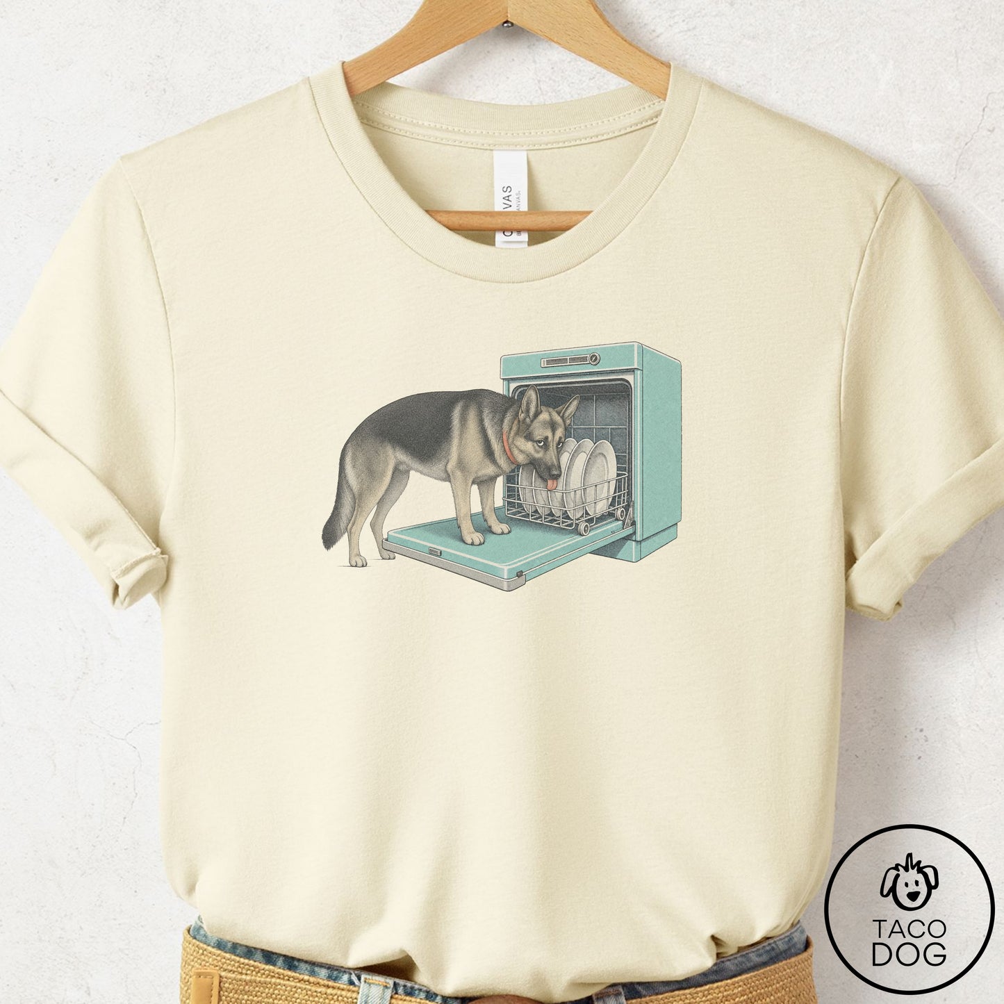 German Shepherd Lower Rack T-Shirt