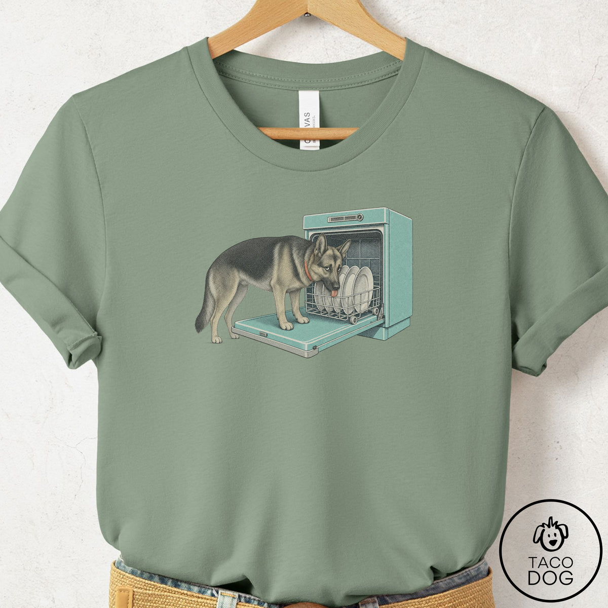 German Shepherd Lower Rack T-Shirt