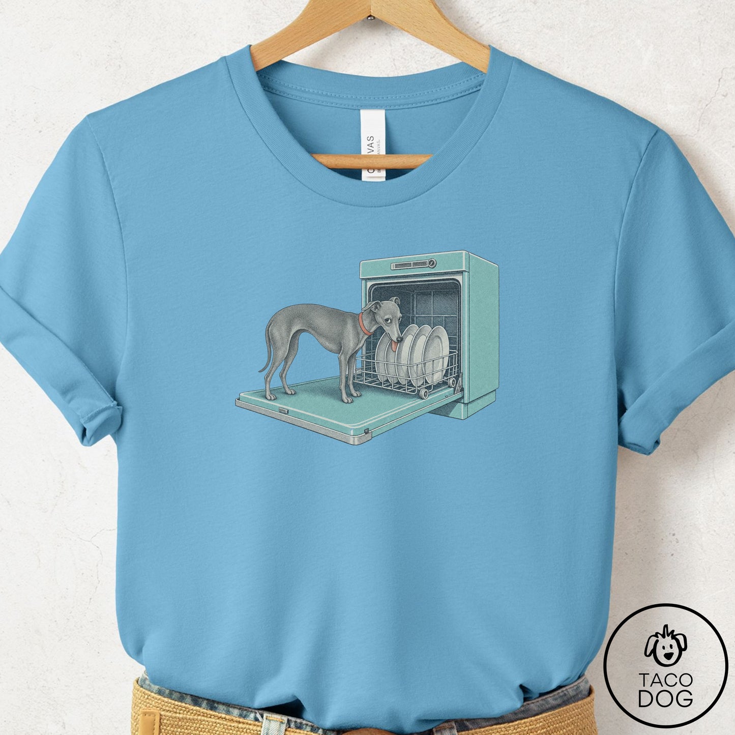 Italian Greyhound Whippet Lower Rack T-Shirt