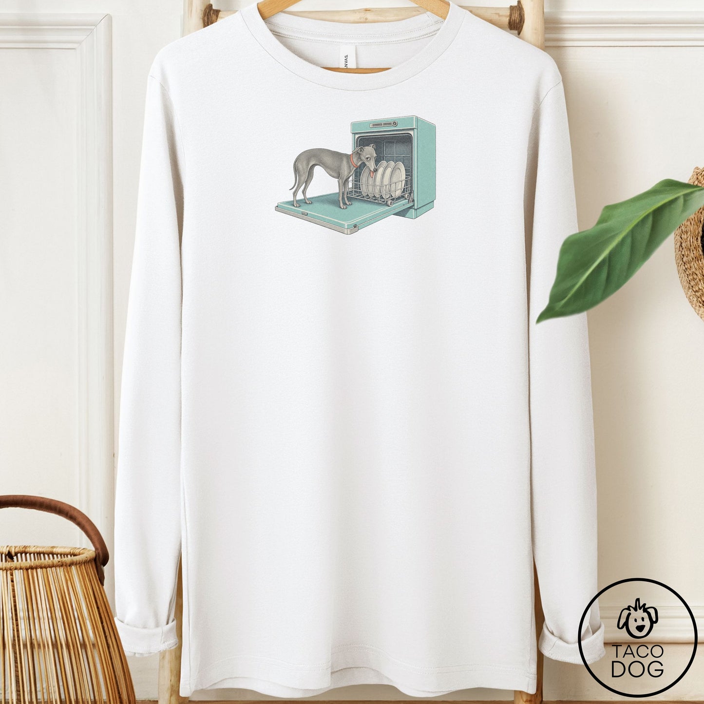 Italian Greyhound Whippet Lower Rack Long Sleeve Tee