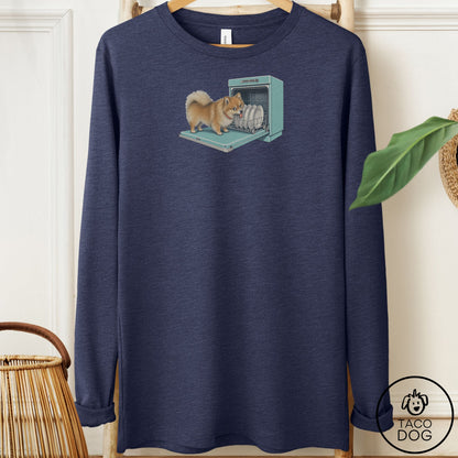 Pomeranian Lower Rack Long Sleeve Tee