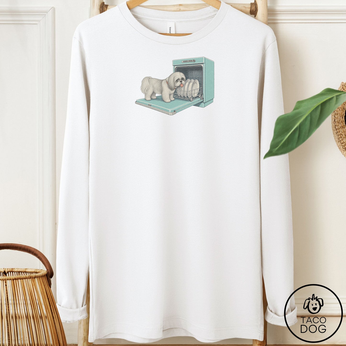 Shih Tzu Lower Rack Long Sleeve Tee