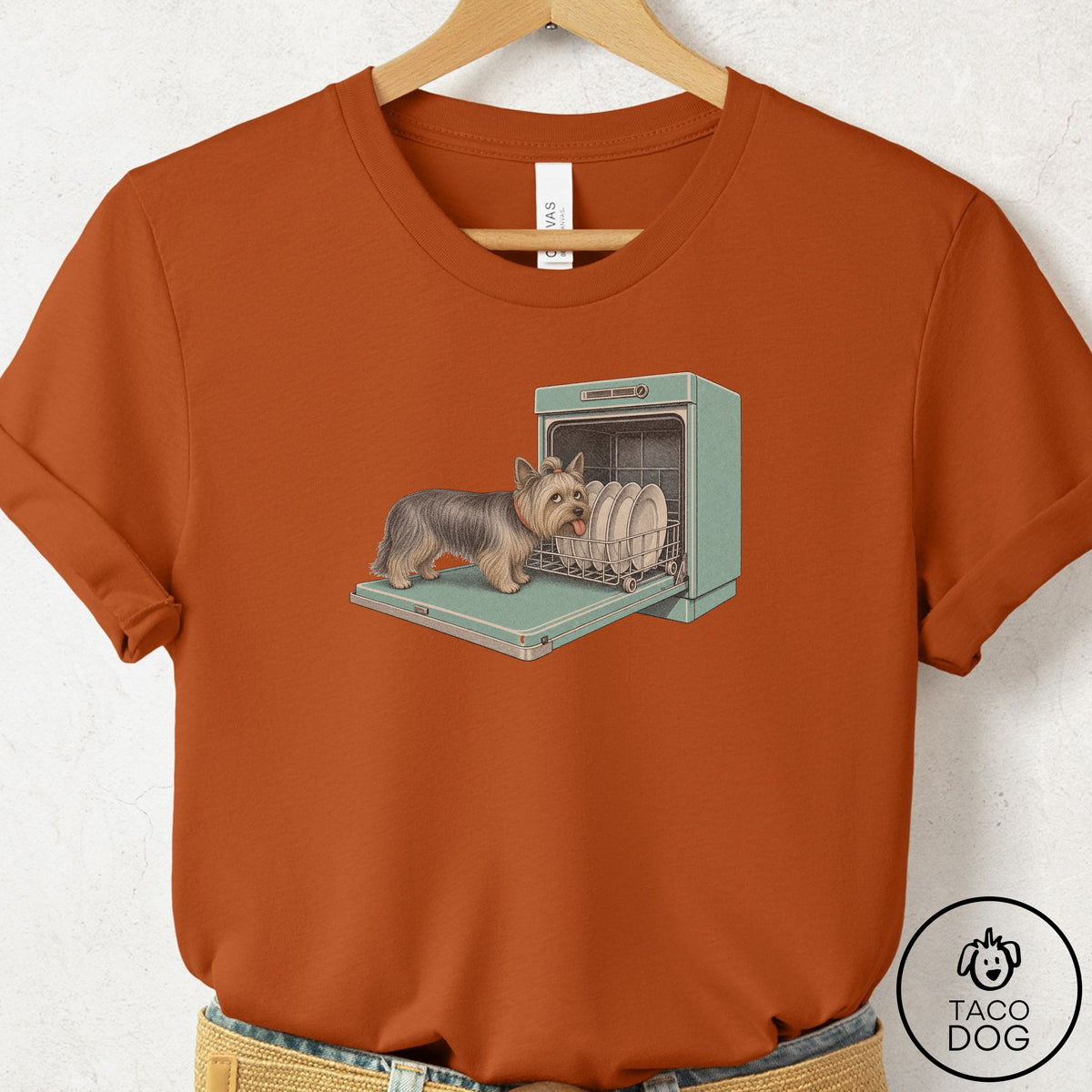 Yorkshire Terrier Yorkie Lower Rack T-Shirt