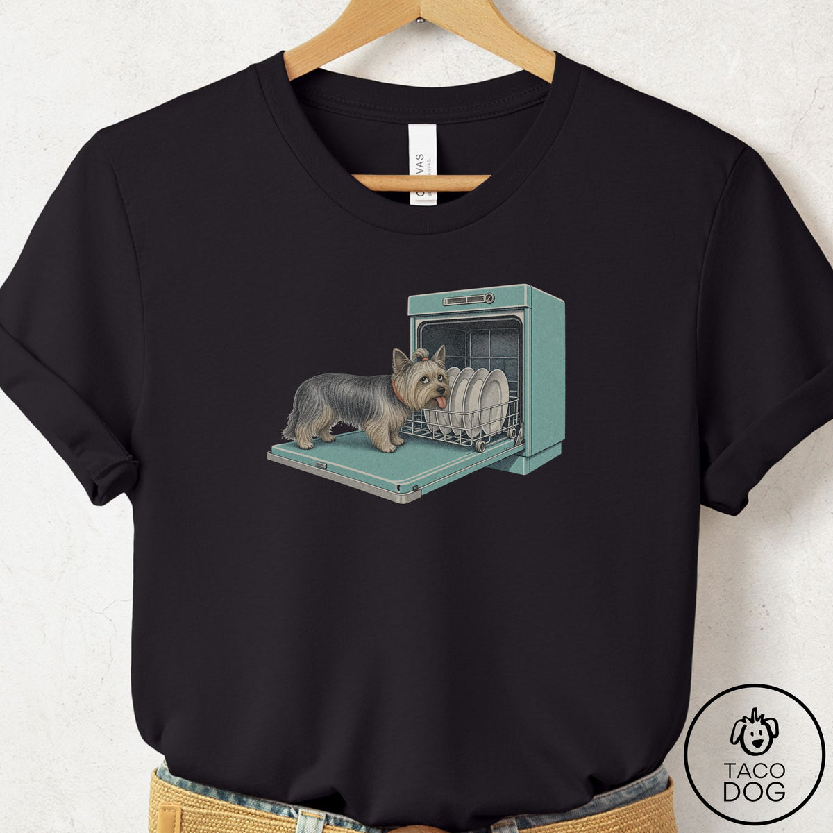 Yorkshire Terrier Yorkie Lower Rack T-Shirt
