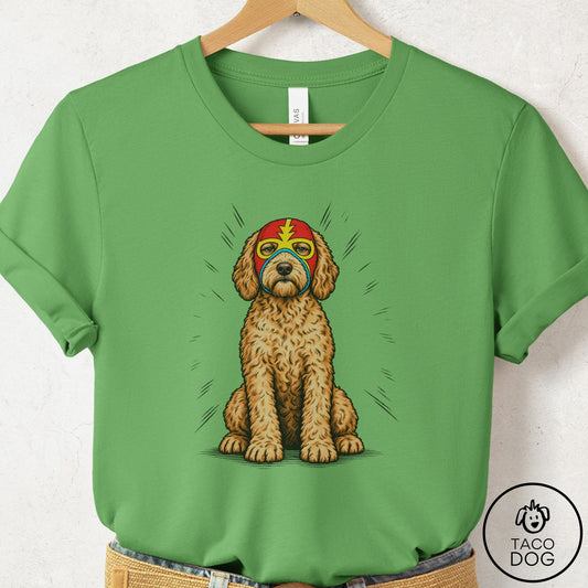 Doodle Luchador 2 T-Shirt Leaf Taco-Dog