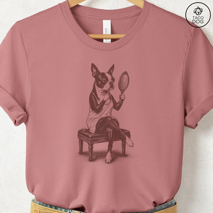 Boston Terrier Makeup T-Shirt