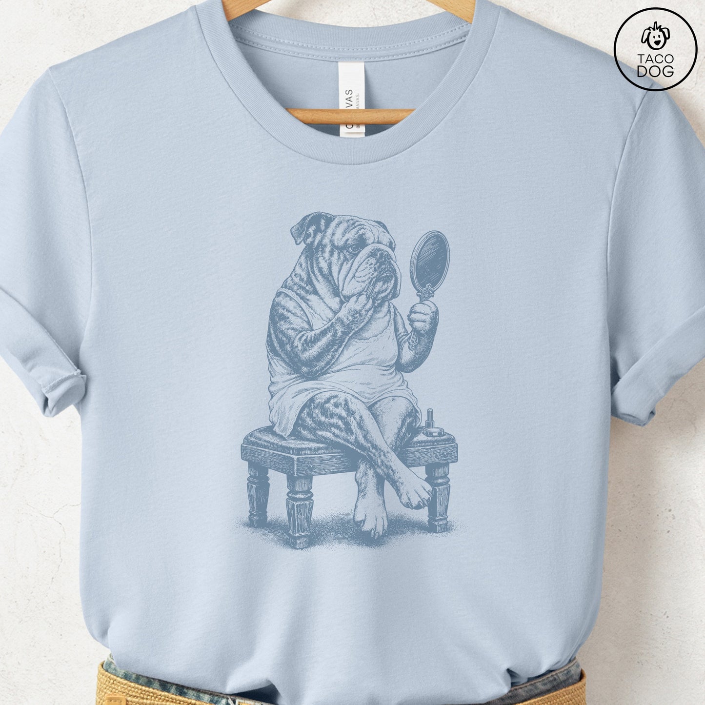 English Bulldog Makeup T-Shirt
