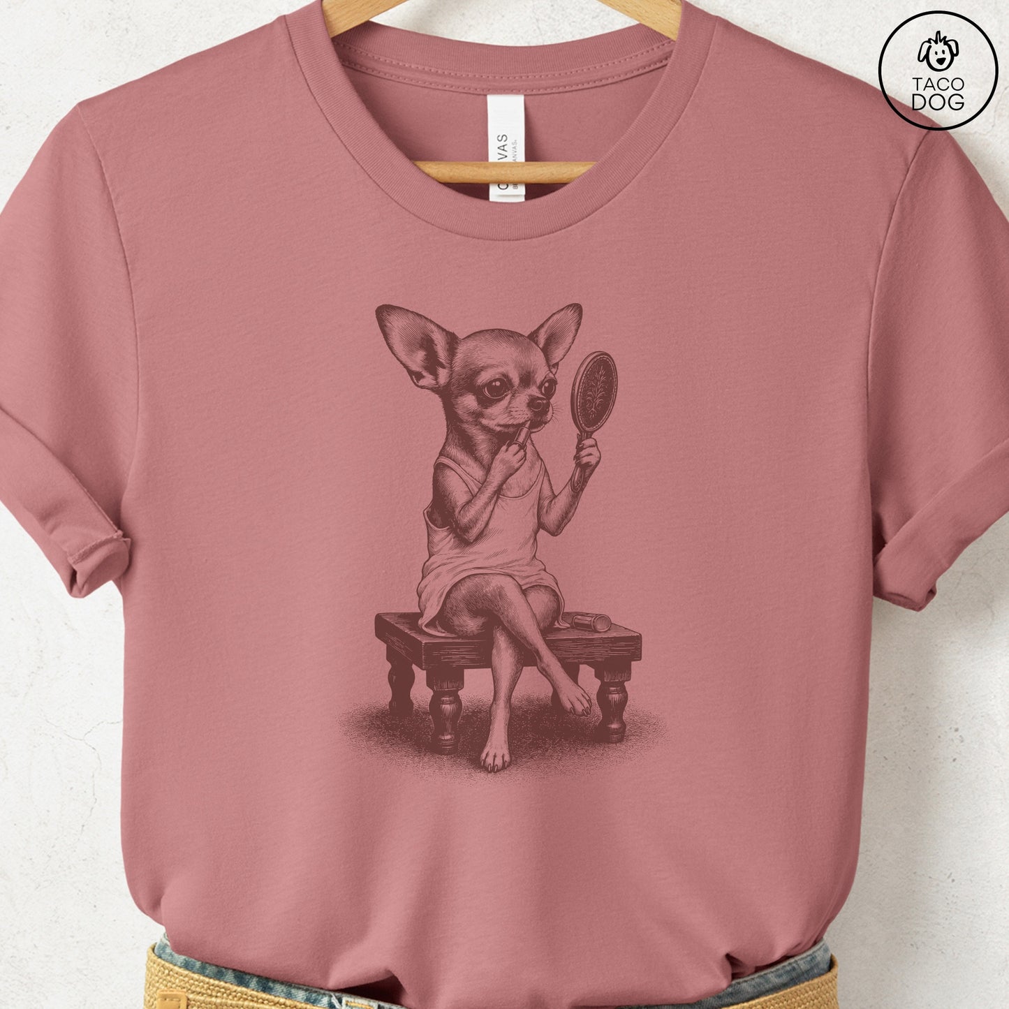 Chihuahua Makeup T-Shirt