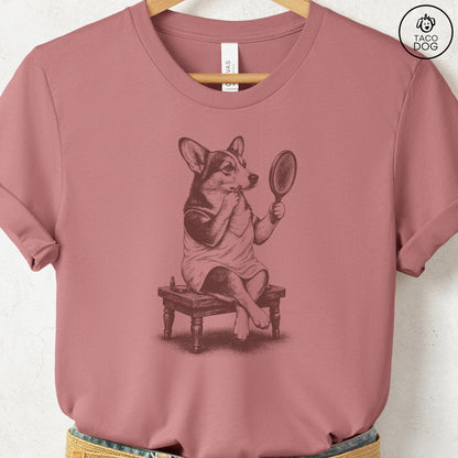 Corgi Makeup T-Shirt