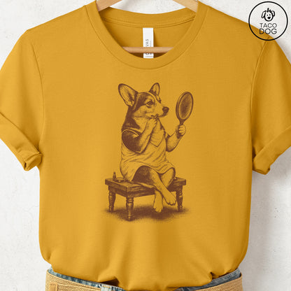 Corgi Makeup T-Shirt