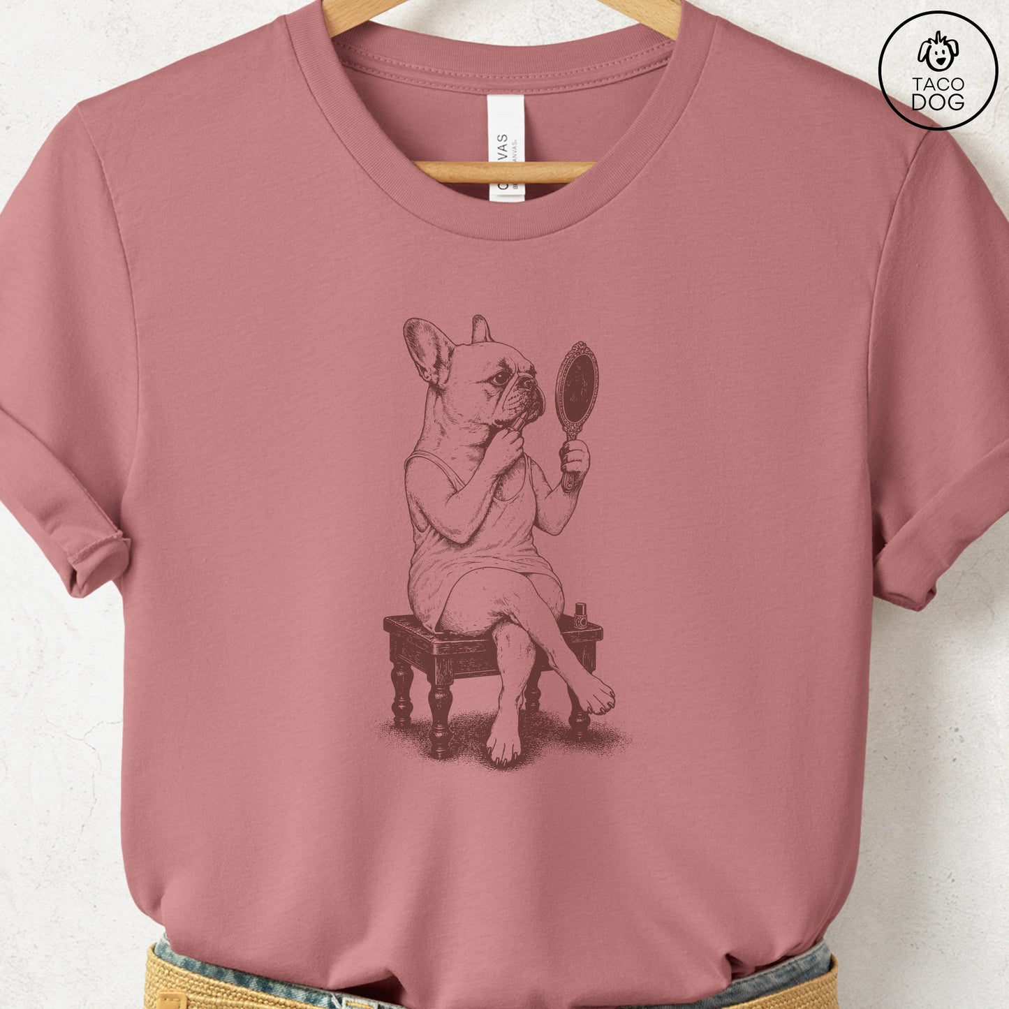 French Bulldog Frenchie Makeup T-Shirt