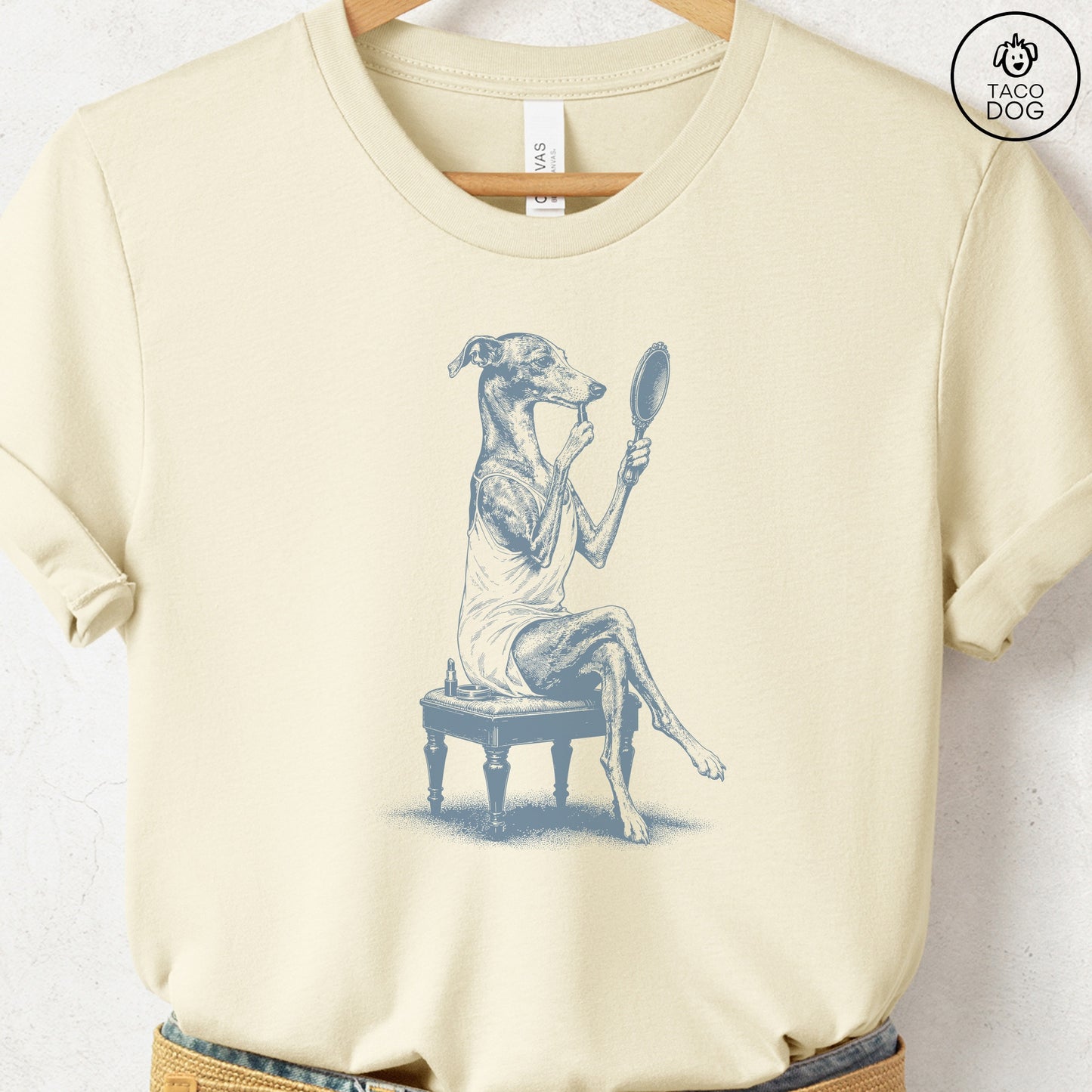 Italian Greyhound Whippet Makeup T-Shirt