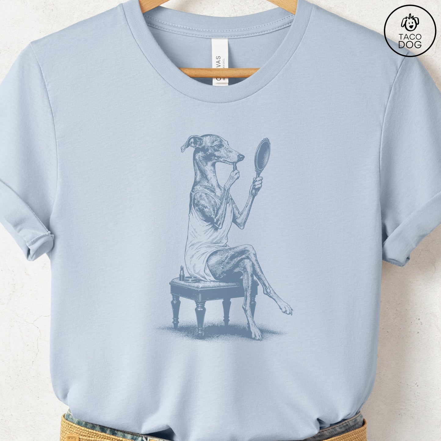 Italian Greyhound Whippet Makeup T-Shirt