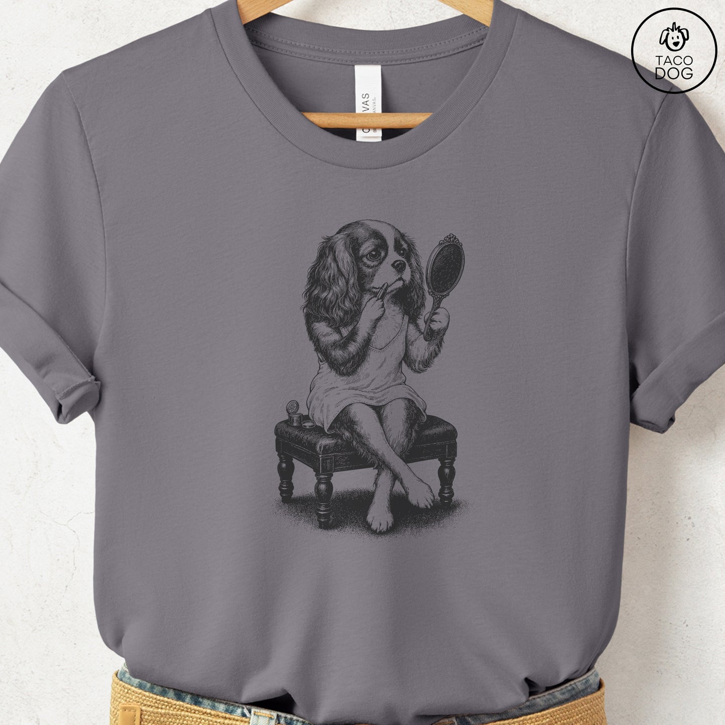 Cavalier King Charles Spaniel Makeup T-Shirt