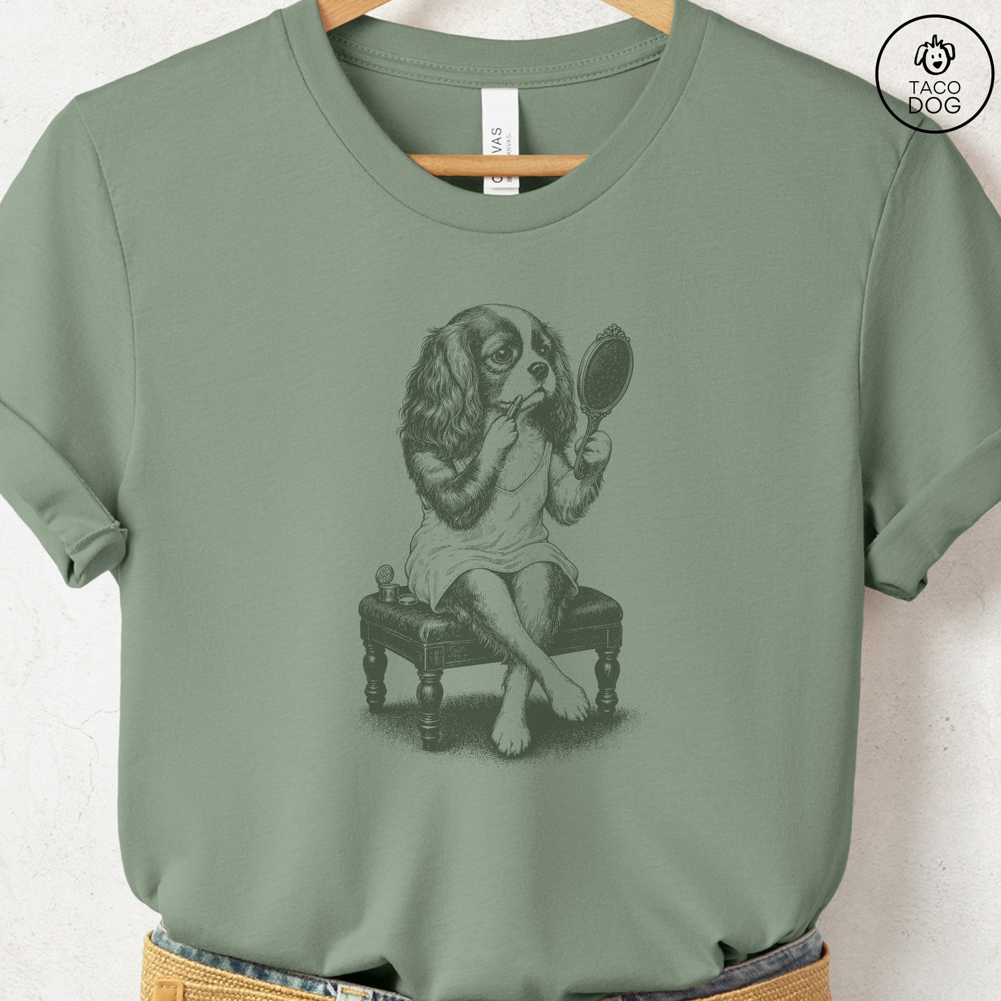 Cavalier King Charles Spaniel Makeup T-Shirt
