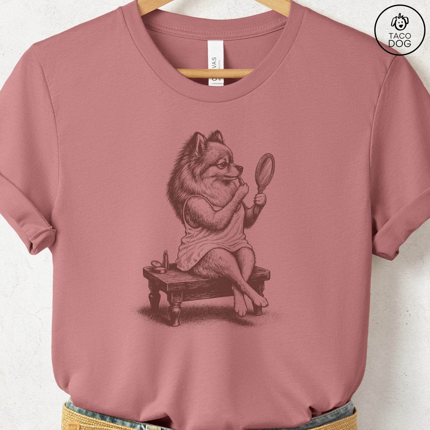 Pomeranian Makeup T-Shirt