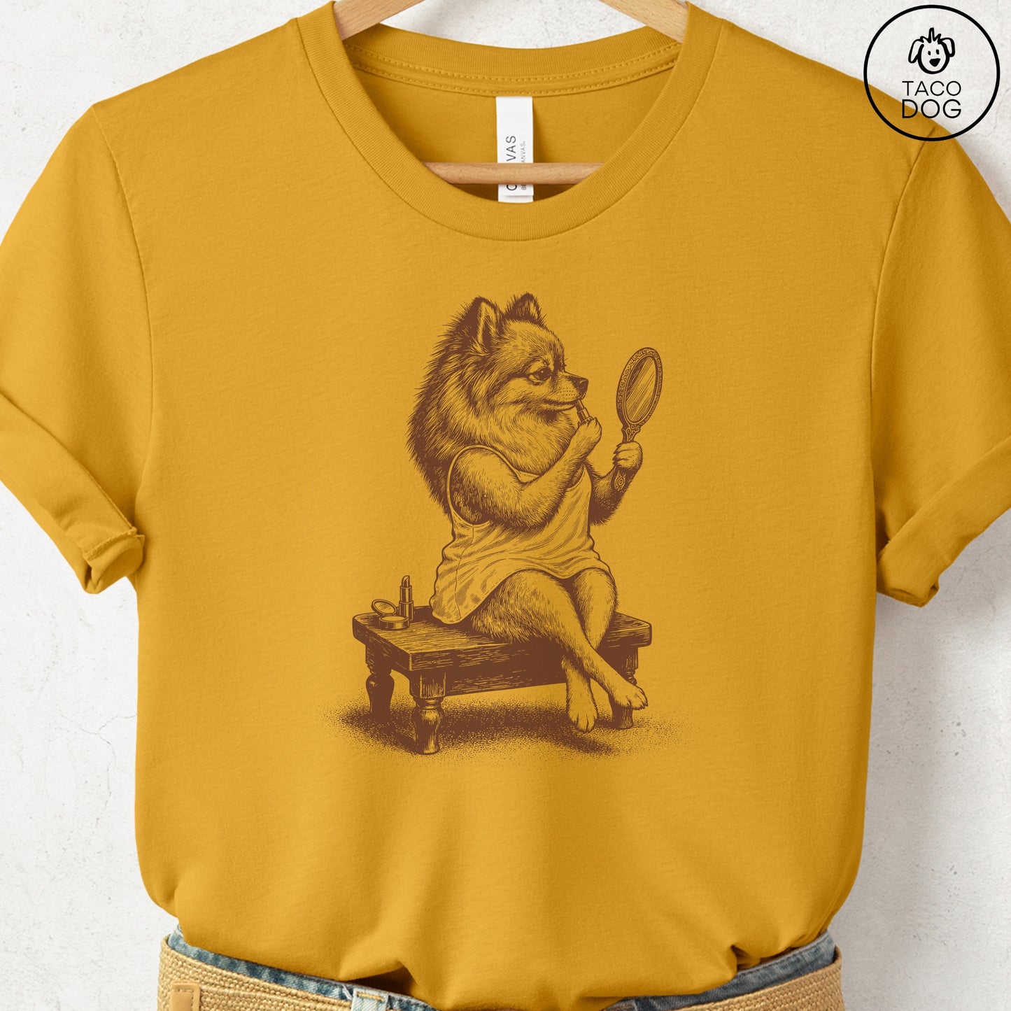 Pomeranian Makeup T-Shirt