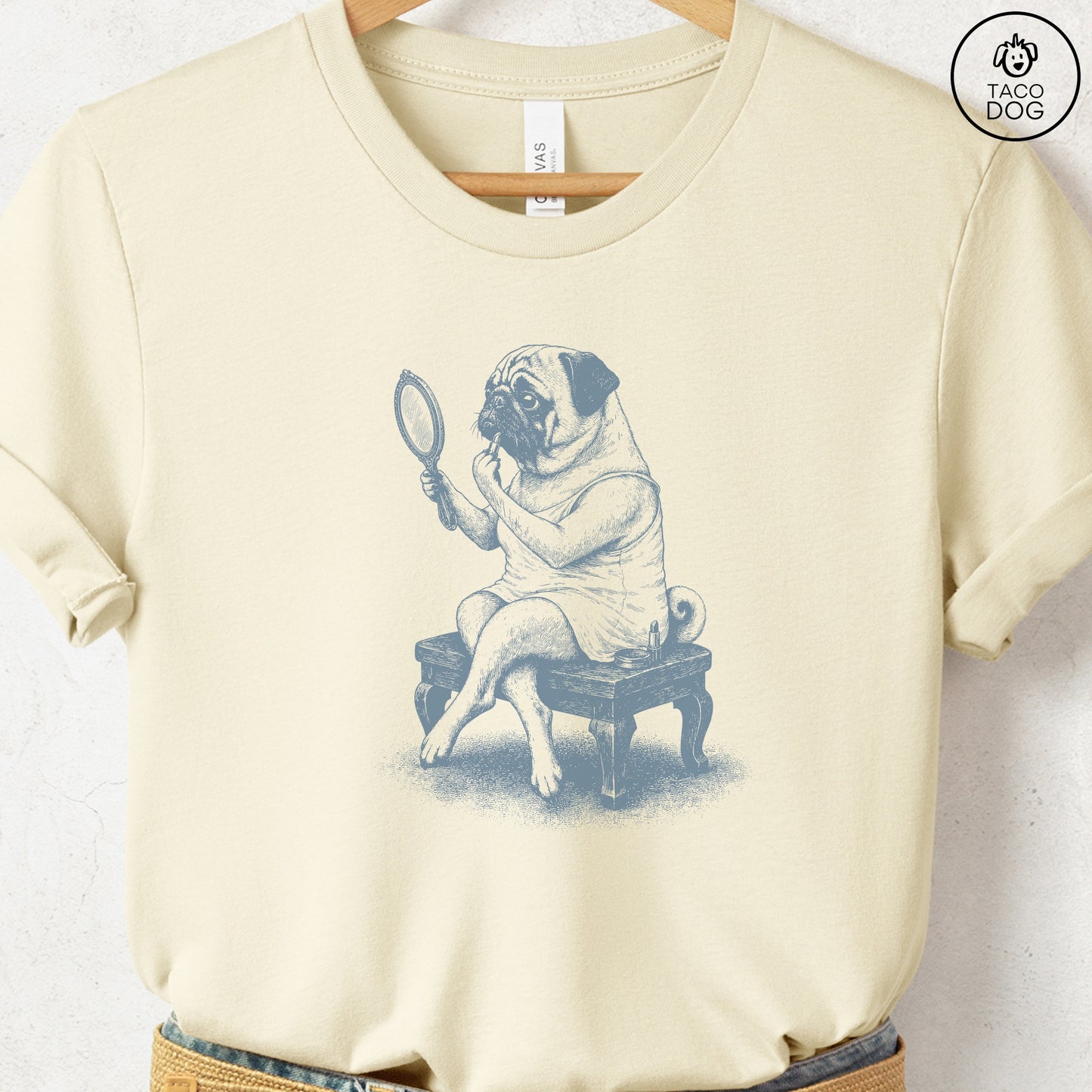 Pug Makeup T-Shirt