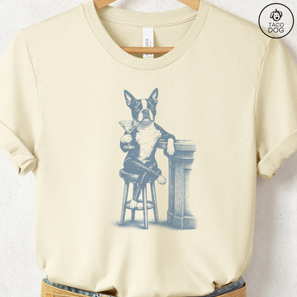 Boston Terrier Martini T-Shirt