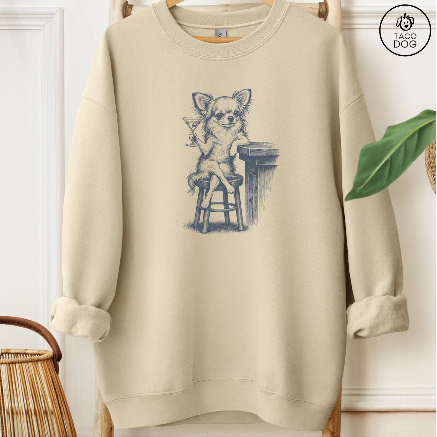Chihuahua Martini Sweatshirt