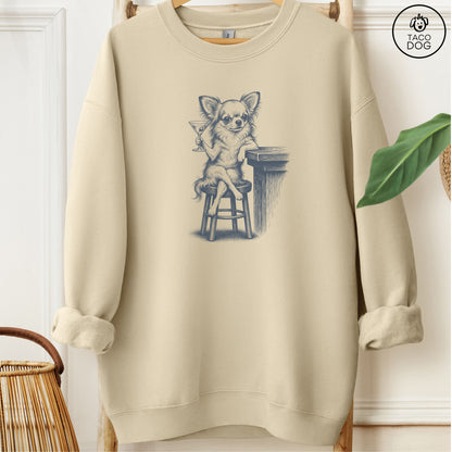 Chihuahua Martini Sweatshirt