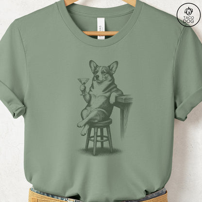 Corgi Martini T-Shirt