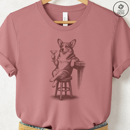 Corgi Martini T-Shirt