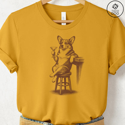 Corgi Martini T-Shirt