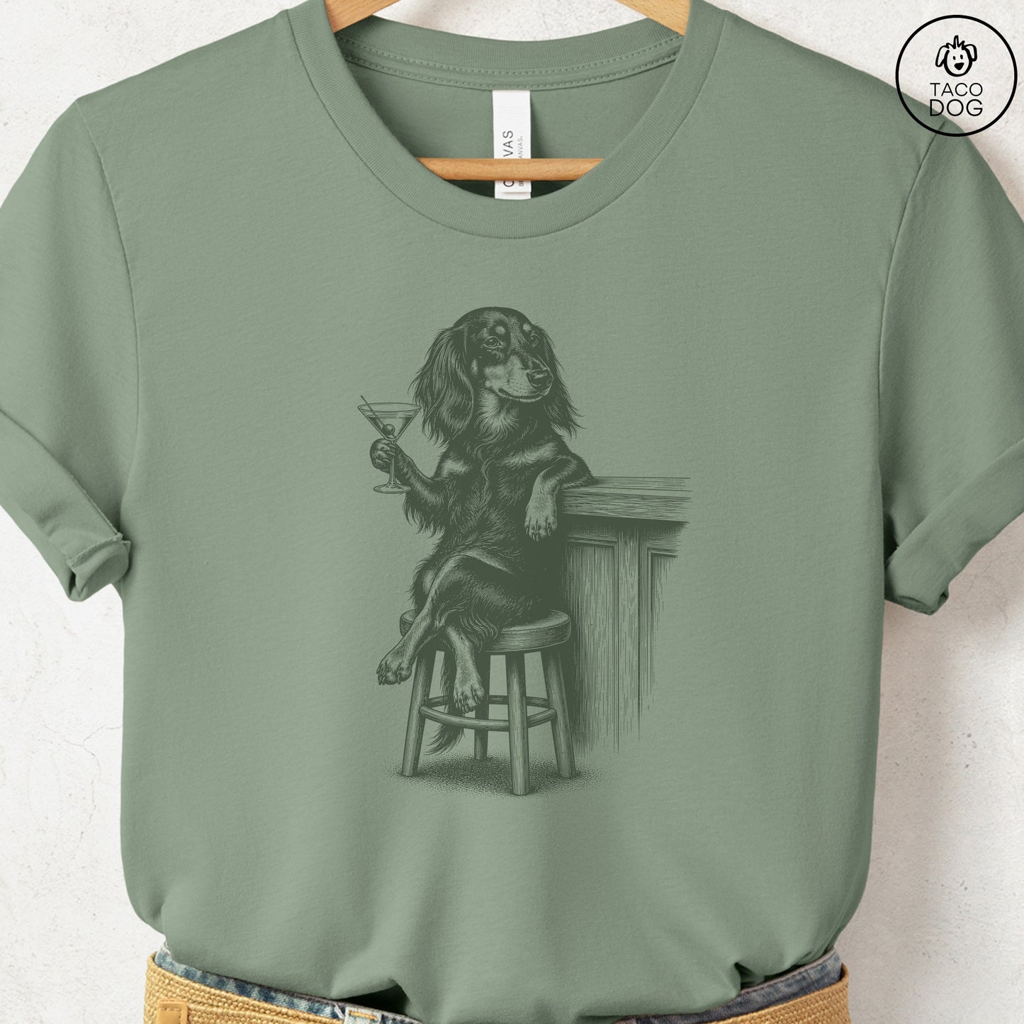 Dachshund Martini T-Shirt