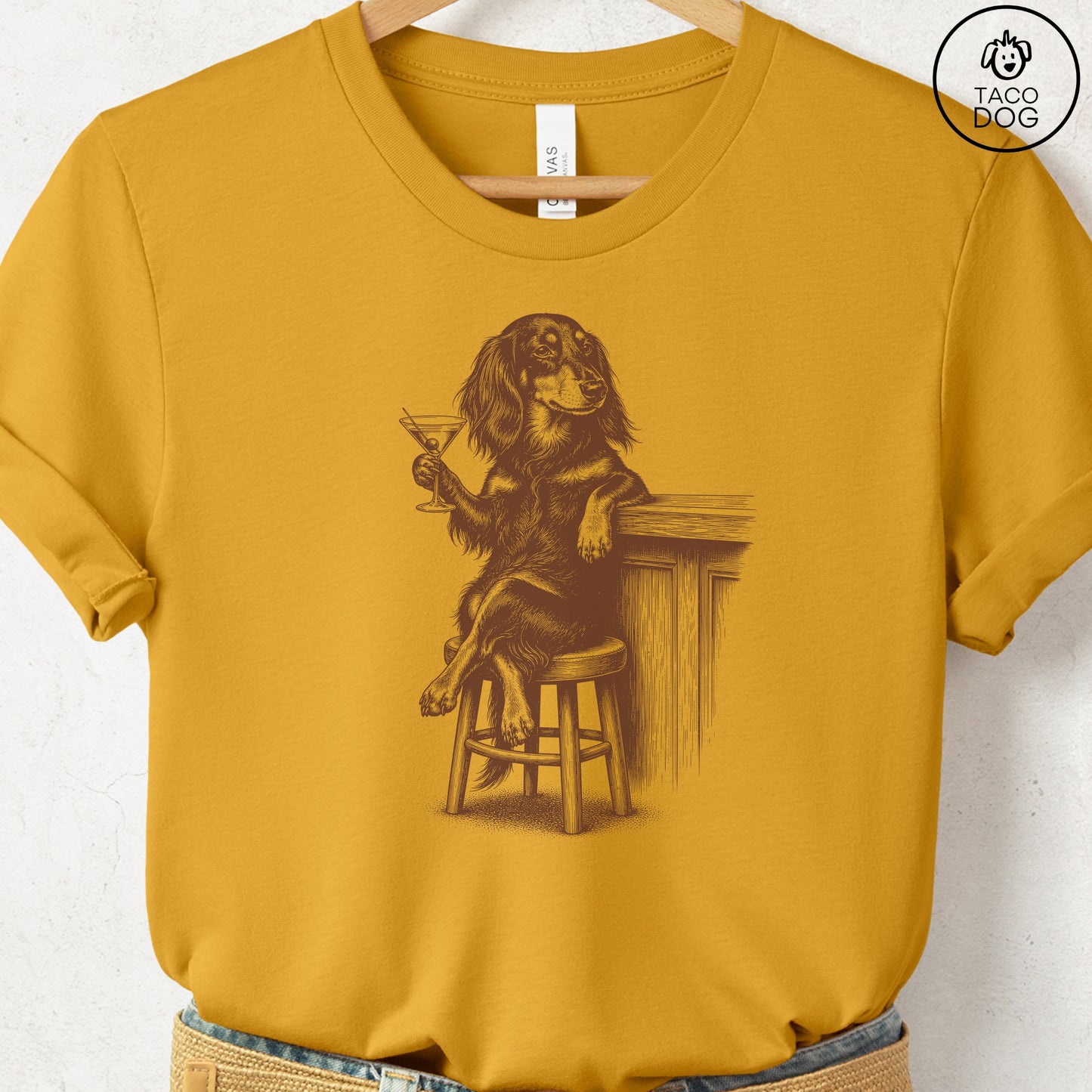 Dachshund Martini T-Shirt