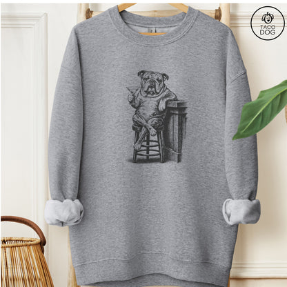 English Bulldog Martini Sweatshirt