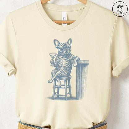 French Bulldog Frenchie Martini T-Shirt