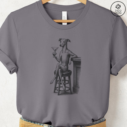 Italian Greyhound Whippet Martini T-Shirt