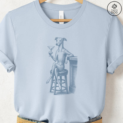 Italian Greyhound Whippet Martini T-Shirt