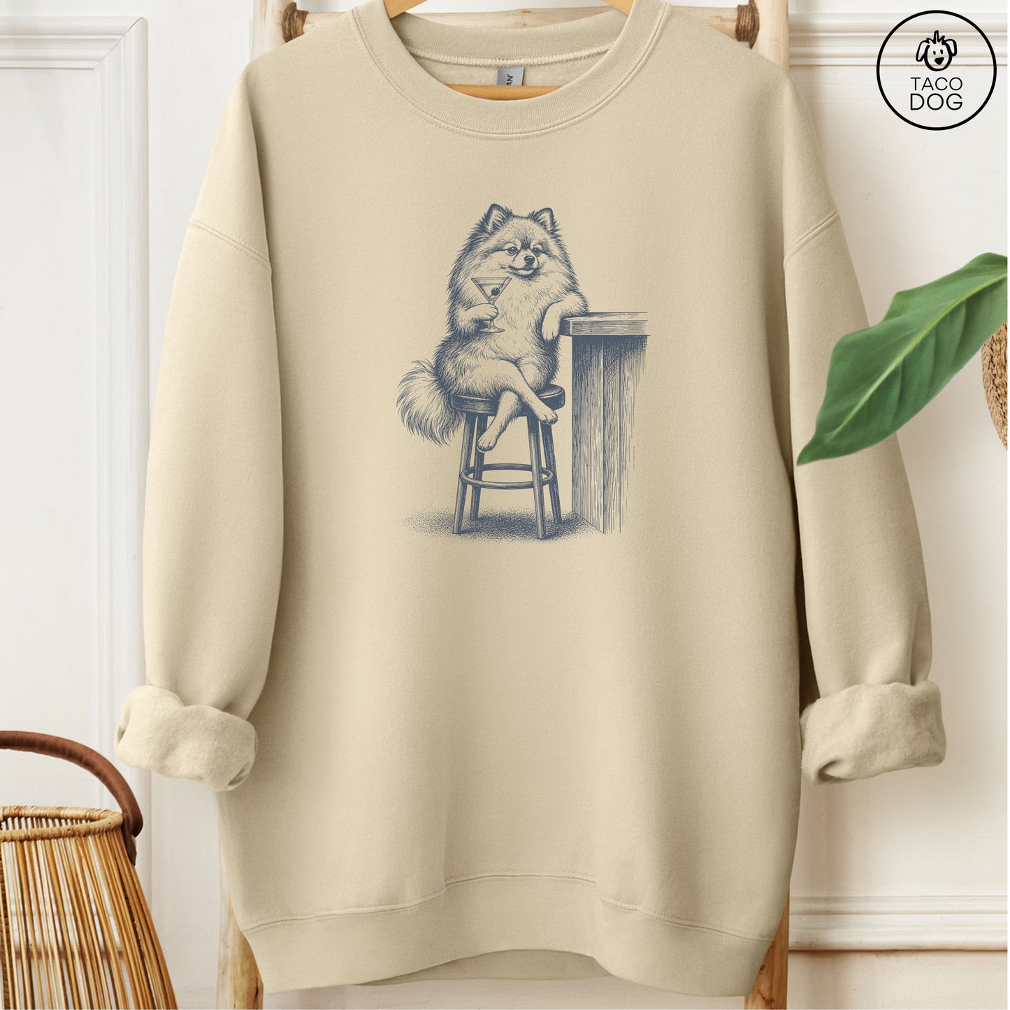 Pomeranian Martini Sweatshirt