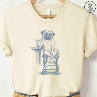 Pug Martini T-Shirt