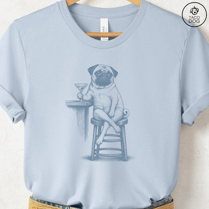 Pug Martini T-Shirt